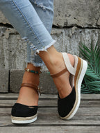 Women's Platform Espadrille Buckle Sandals