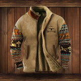 Men’s Patterned Sleeve Short Jacket