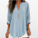 Women V Neck Casual Loose Blouse