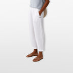 Women’s Relaxed Cropped Pants Elastic Waist
