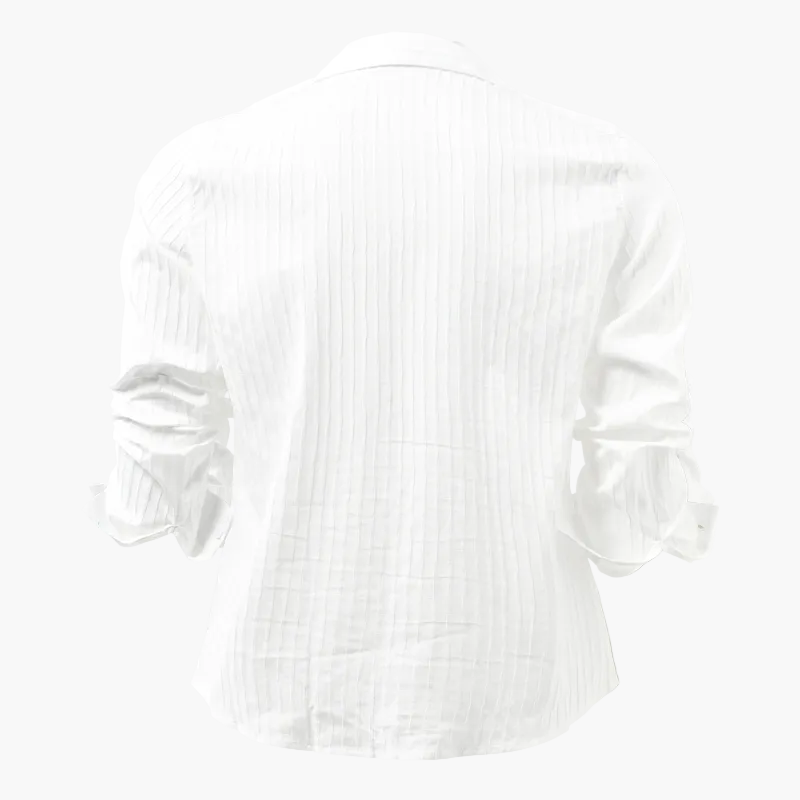Men’s Ribbed Slim Fit Button Shirt
