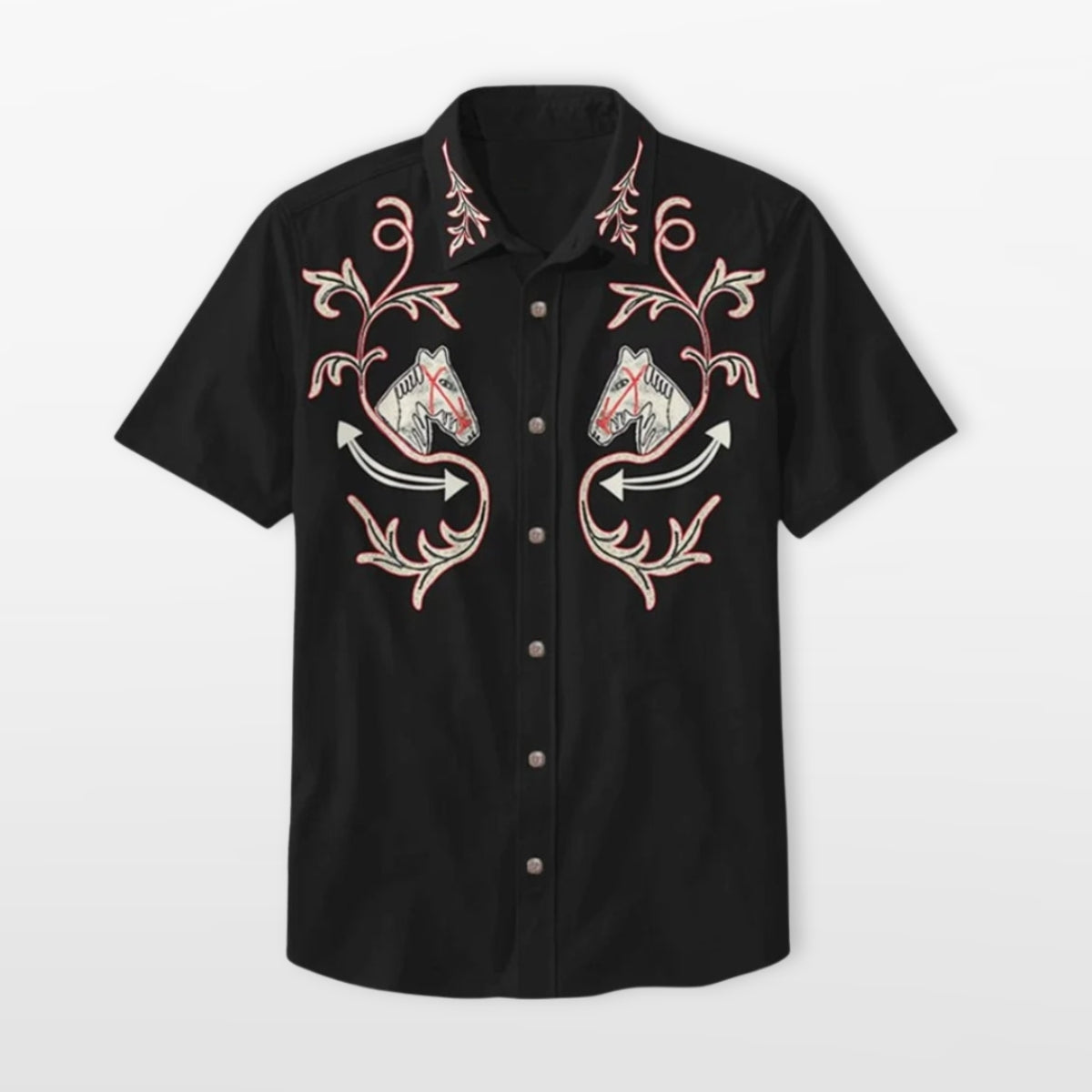 Men's Western Short Sleeve Shirt