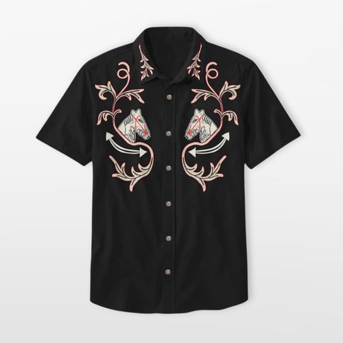 Men's Western Short Sleeve Shirt