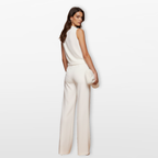 Women Wide Leg Jumpsuit Elegant Sleeveless