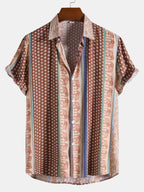 Men’s Relaxed Elephant Print Resort Shirt
