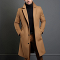 Men’s Long Single-Breasted Overcoat