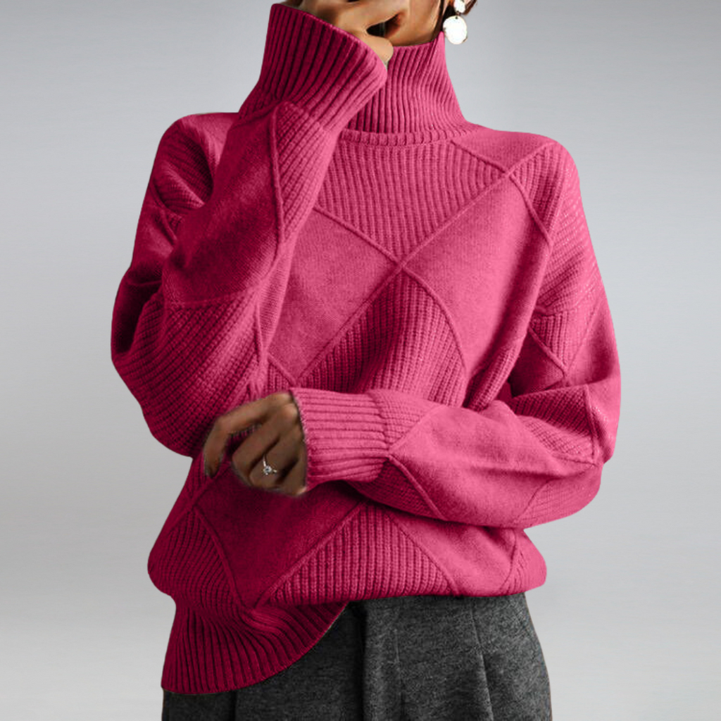 Women’s Textured Turtleneck Sweater