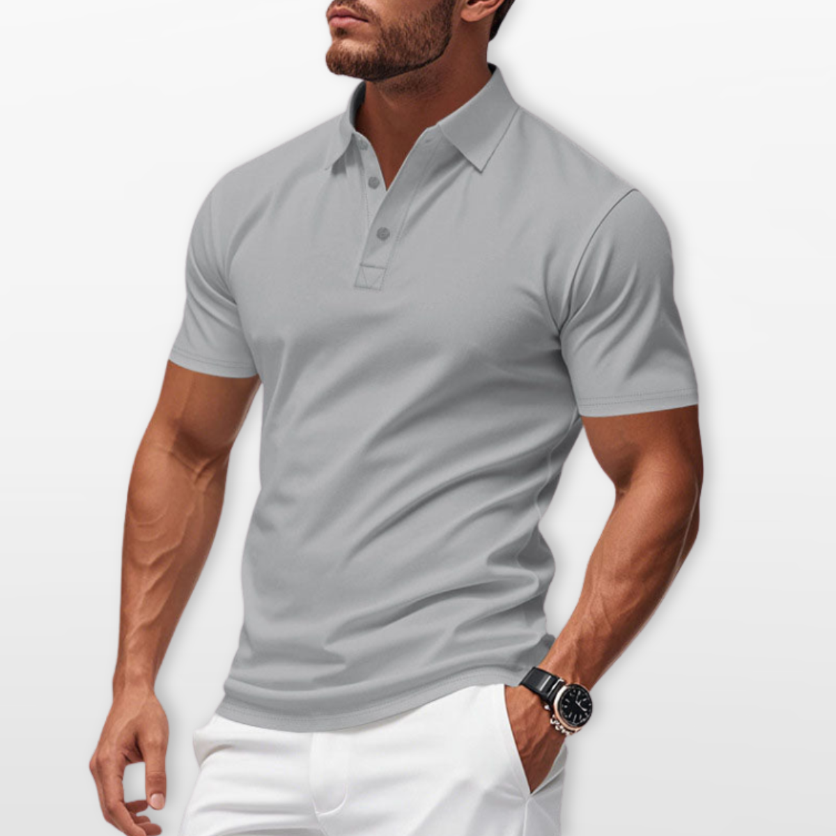 Men Slim Fit Casual Polo Shirt