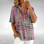 Women’s Printed Short Sleeve Blouse