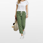 Women’s Drawstring Pants Loose Fit Elastic Waist
