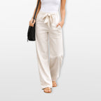Women’s Wide Leg Pants Drawstring Waist Loose