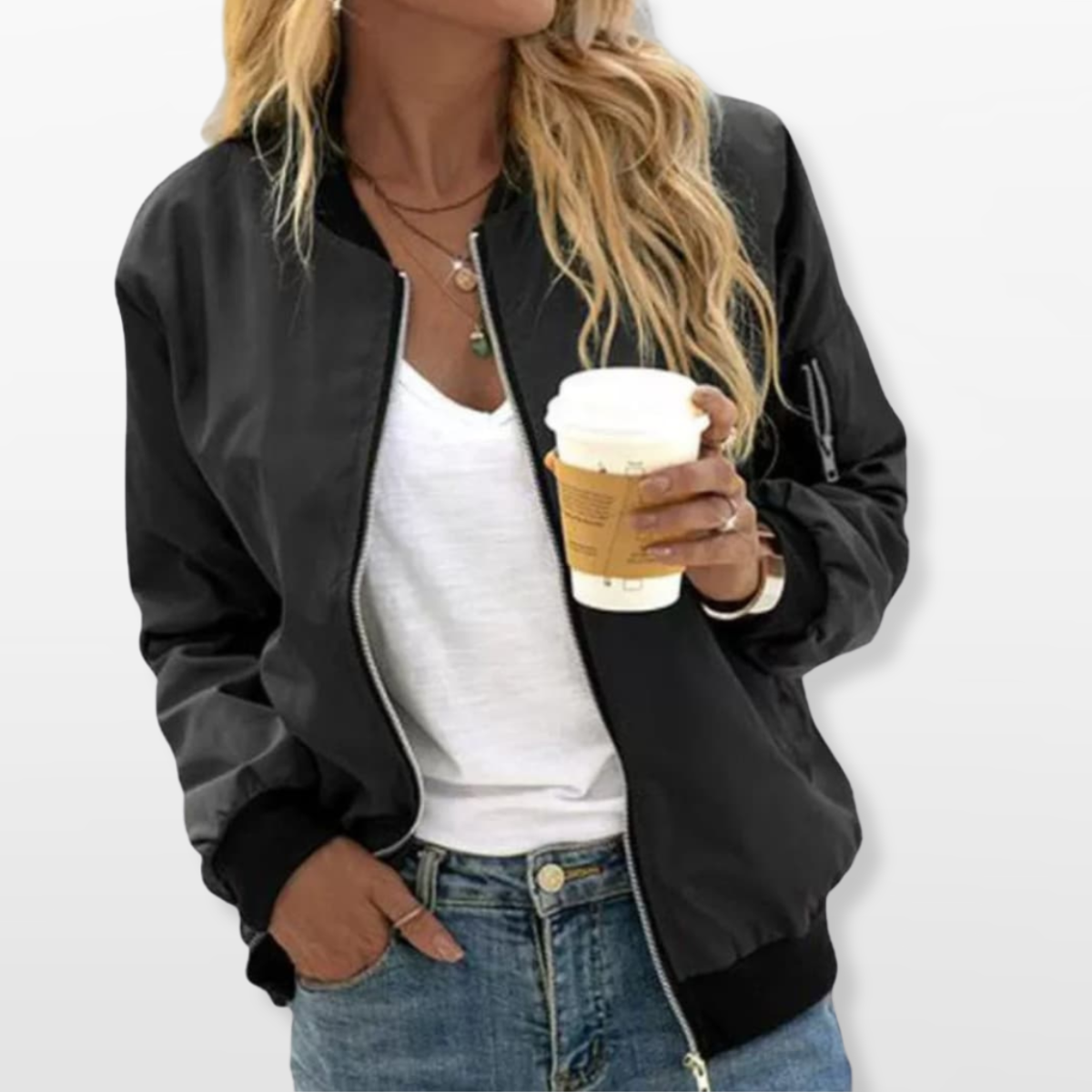 Women Classic Bomber Jacket Streetwear