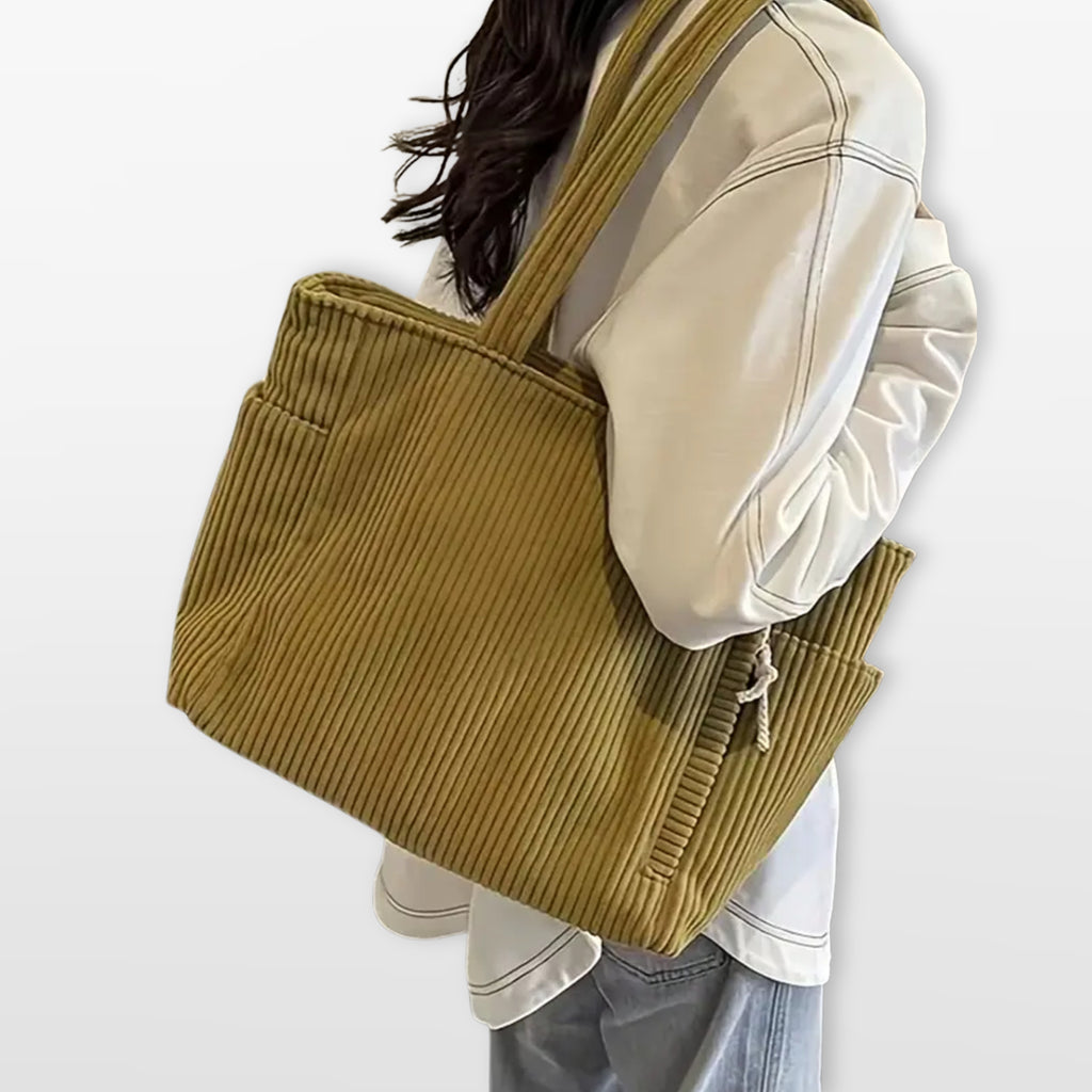 Women’s Corduroy Tote Bag Casual Shopper