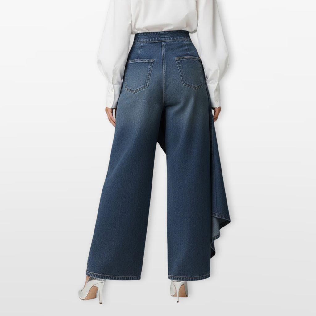 Women’s High Waisted Wide Leg Denim Pants