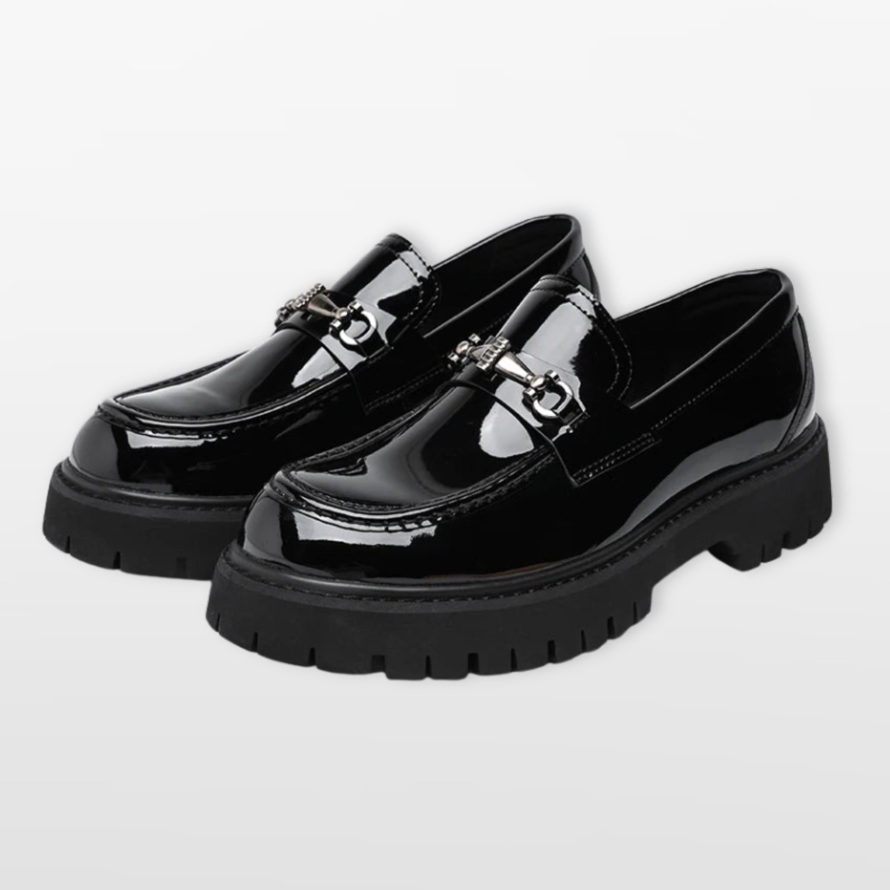 Men’s Chunky Loafers Platform Slip-On Shoes