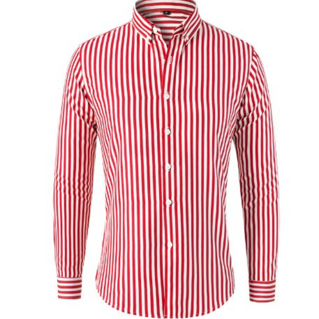 Men's Long Sleeve Striped Shirt