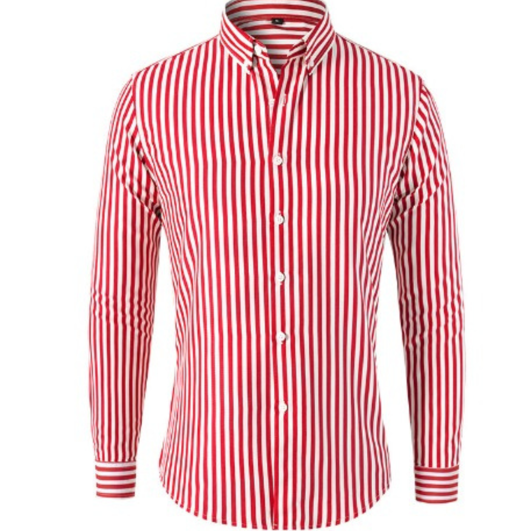 Men's Long Sleeve Striped Shirt