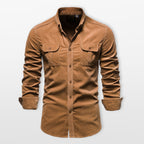 Men’s Button Up Shirt Slim Casual