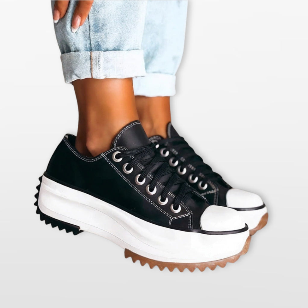 Women Platform Lace Up Sneakers