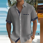 Men's Contrast Trim Resort Shirt