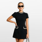 Women’s Pearl Trim Mini Dress