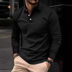 Men’s Long Sleeve Slim Fit Polo