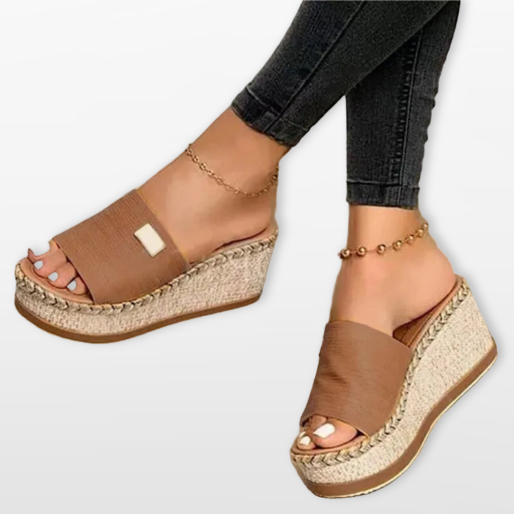 Women Orthopedic Platform Wedge Slide Sandals
