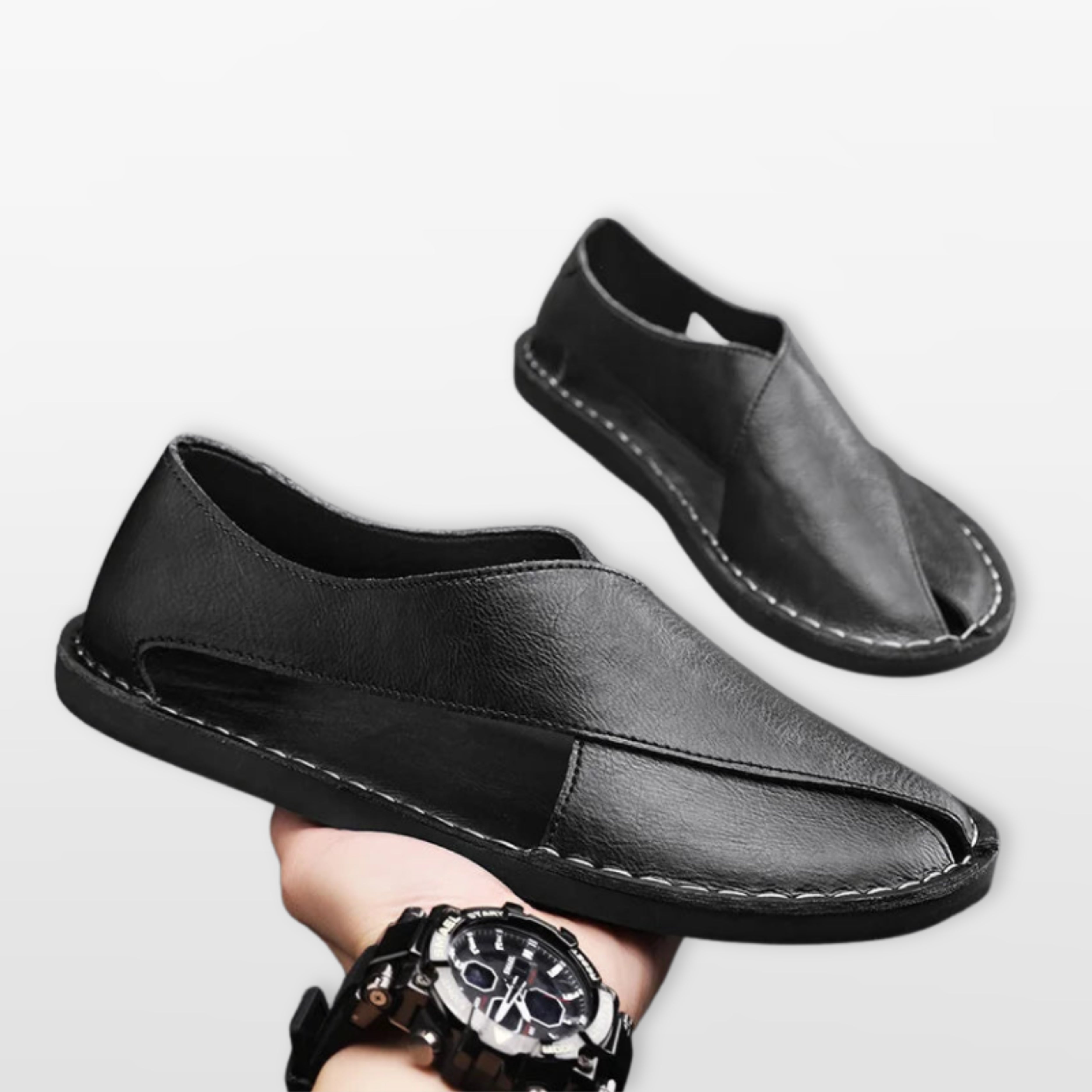 Men’s Slip-On Sandals Minimalist Casual Style