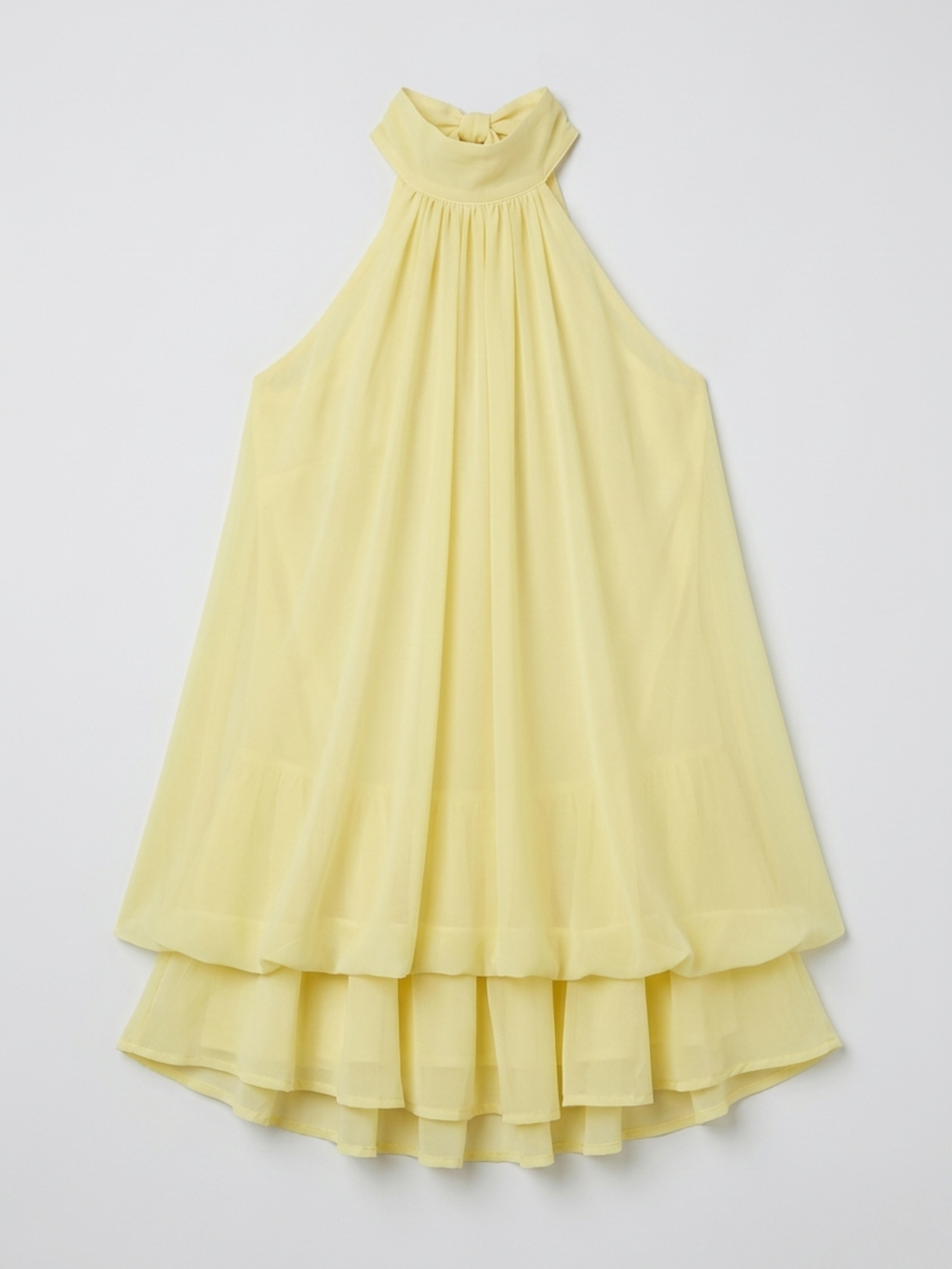 Women’s Flowy Halter Layered Mini Dress