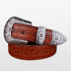 Men’s Western Belt Engraved Cowboy Style