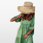Women Boho Midi Summer Dress
