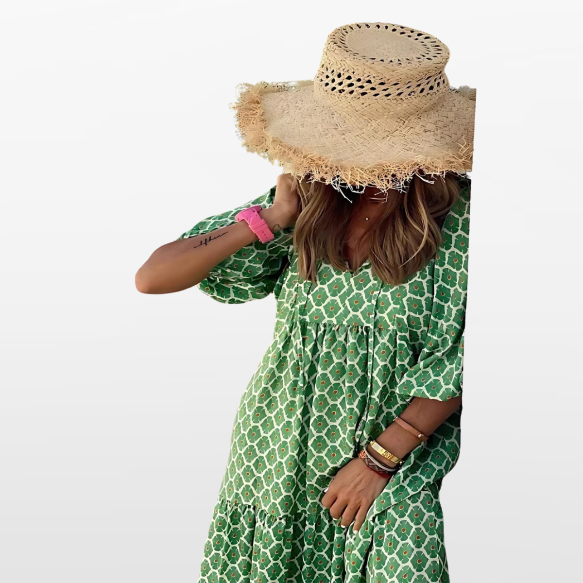 Women Boho Midi Summer Dress