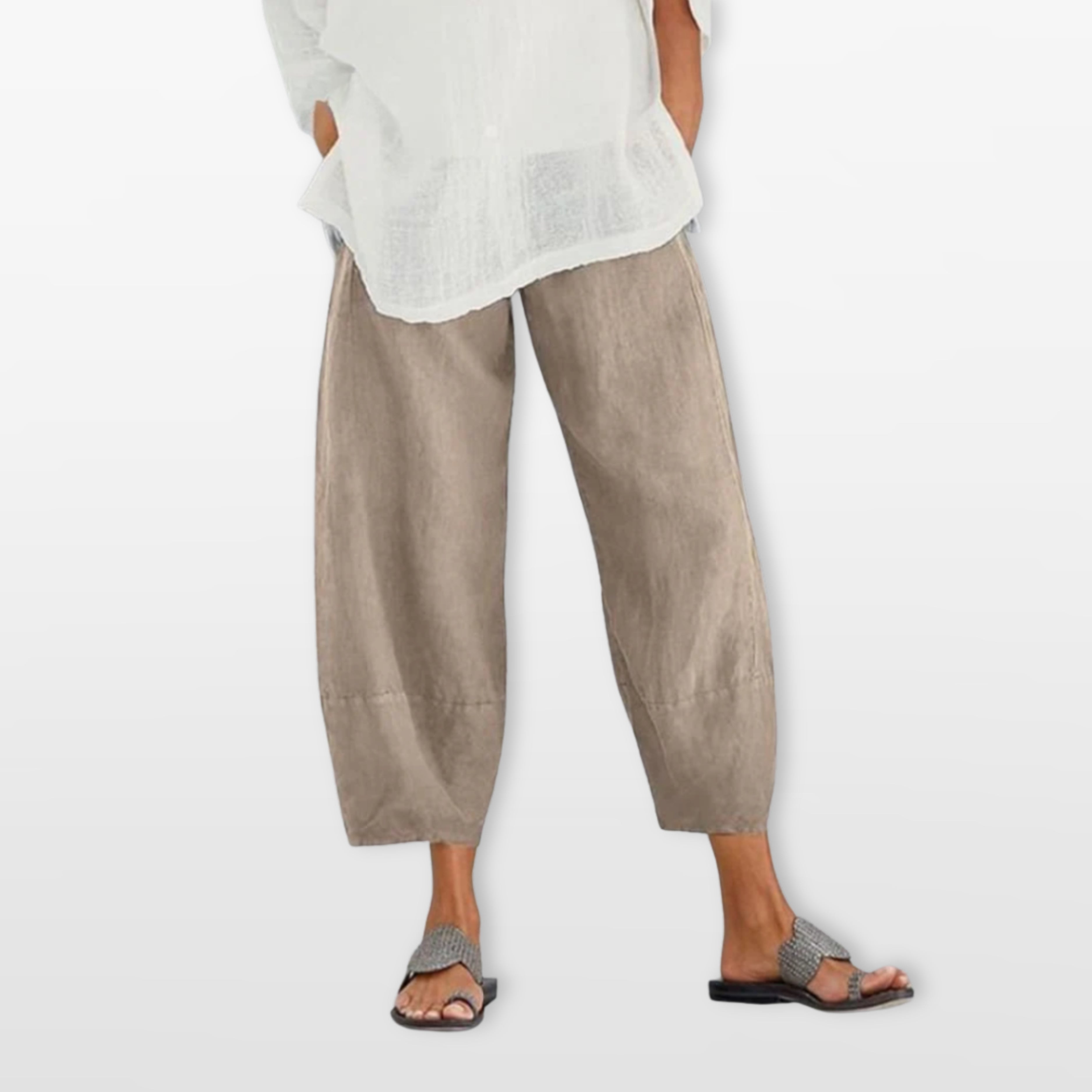 Women’s Wide Leg Pants Relaxed Cropped Trousers