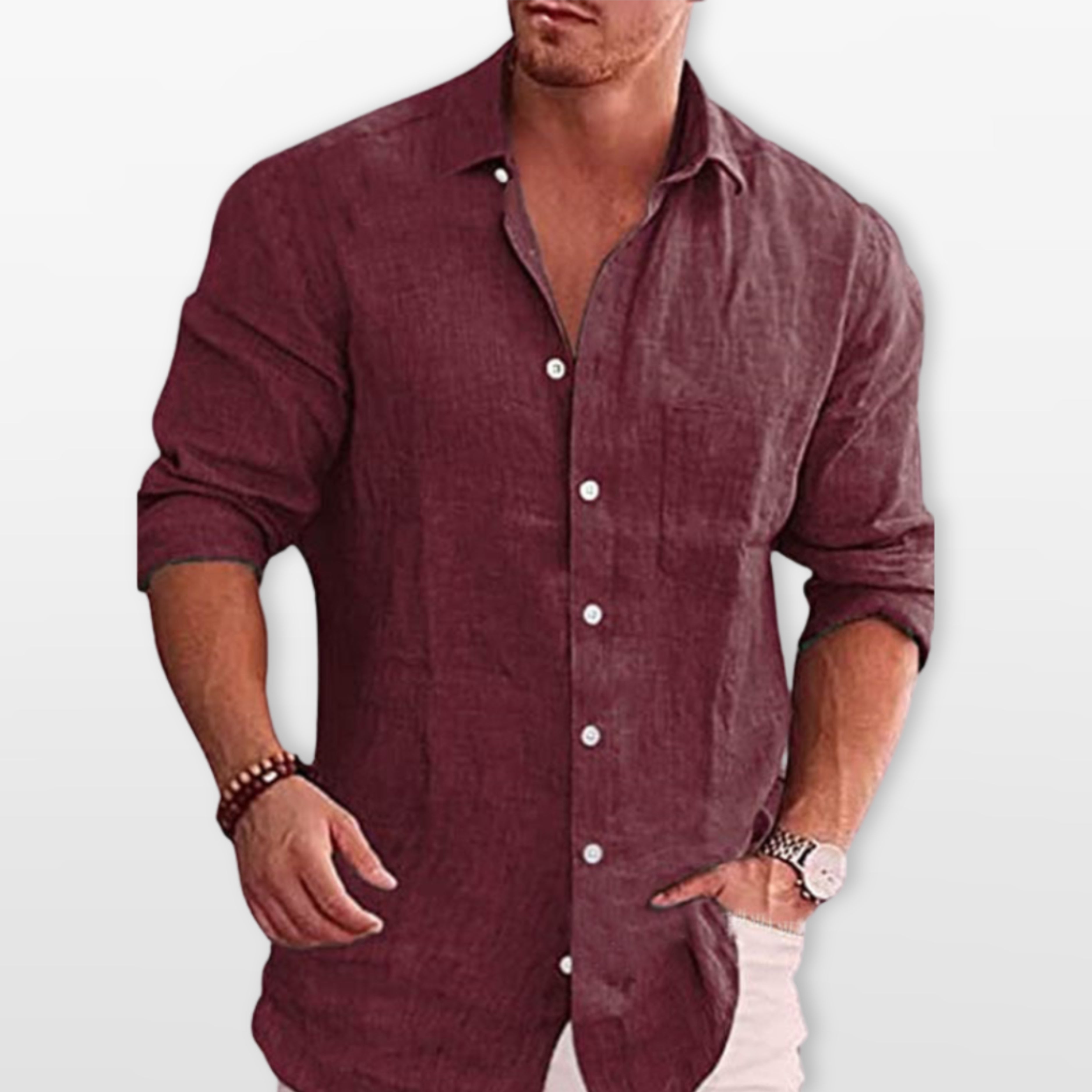 Men’s Casual Button Shirt Relaxed Fit