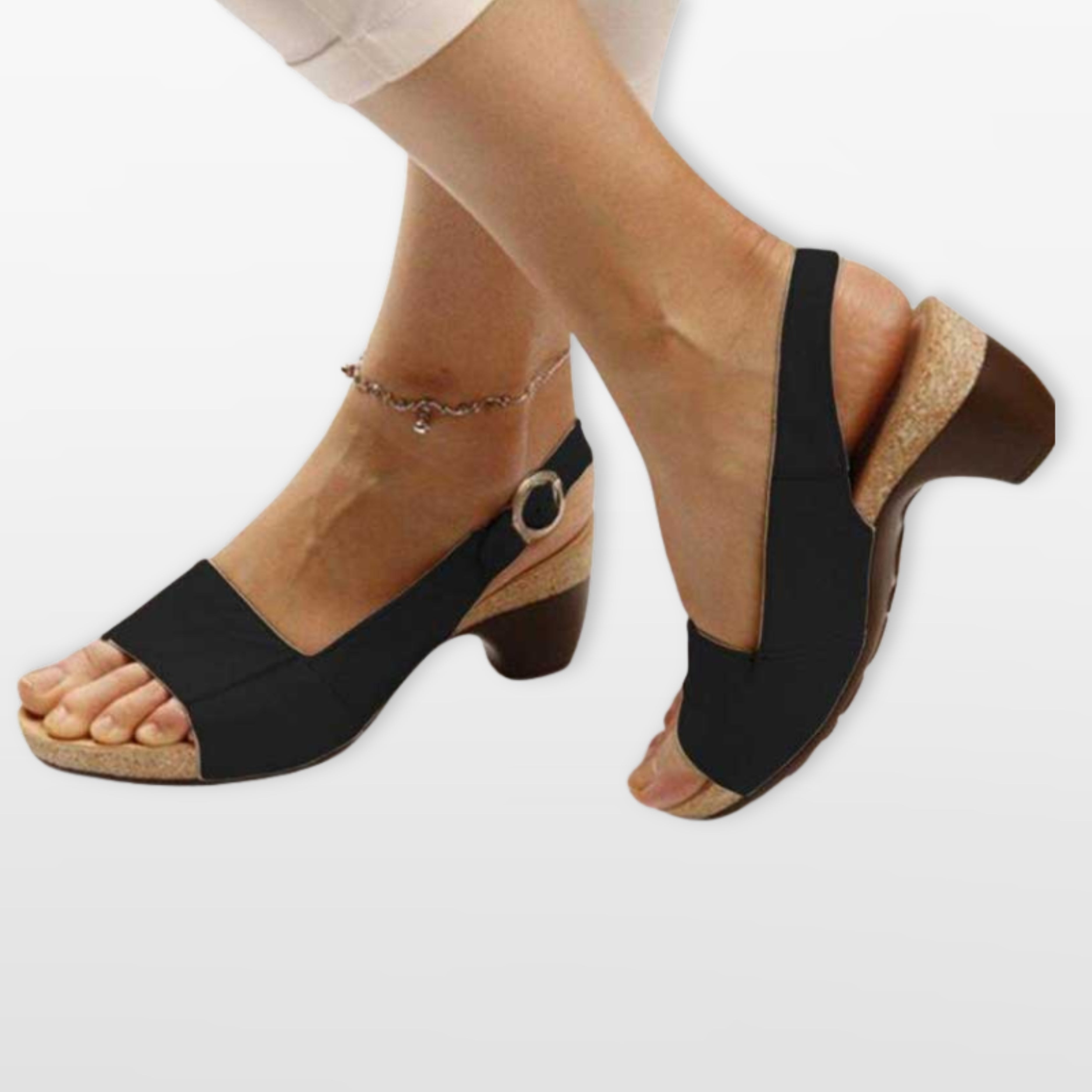 Women’s Heeled Sandals Slingback Comfort Style