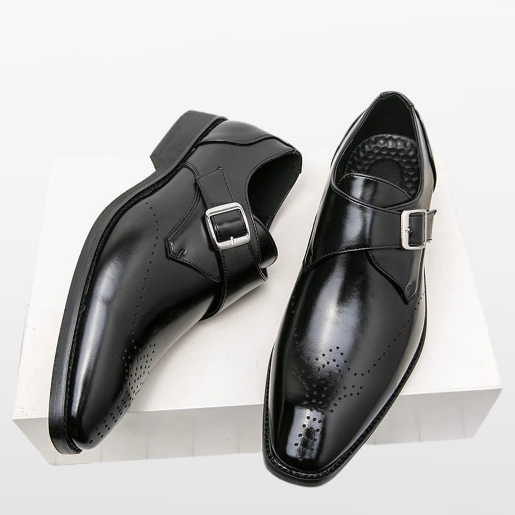 Men Classic Monk Strap Dress Shoes