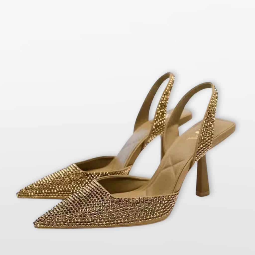 Women’s Slingback Heels Rhinestone Pumps