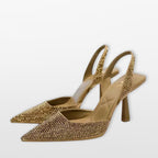 Women’s Slingback Heels Rhinestone Pumps