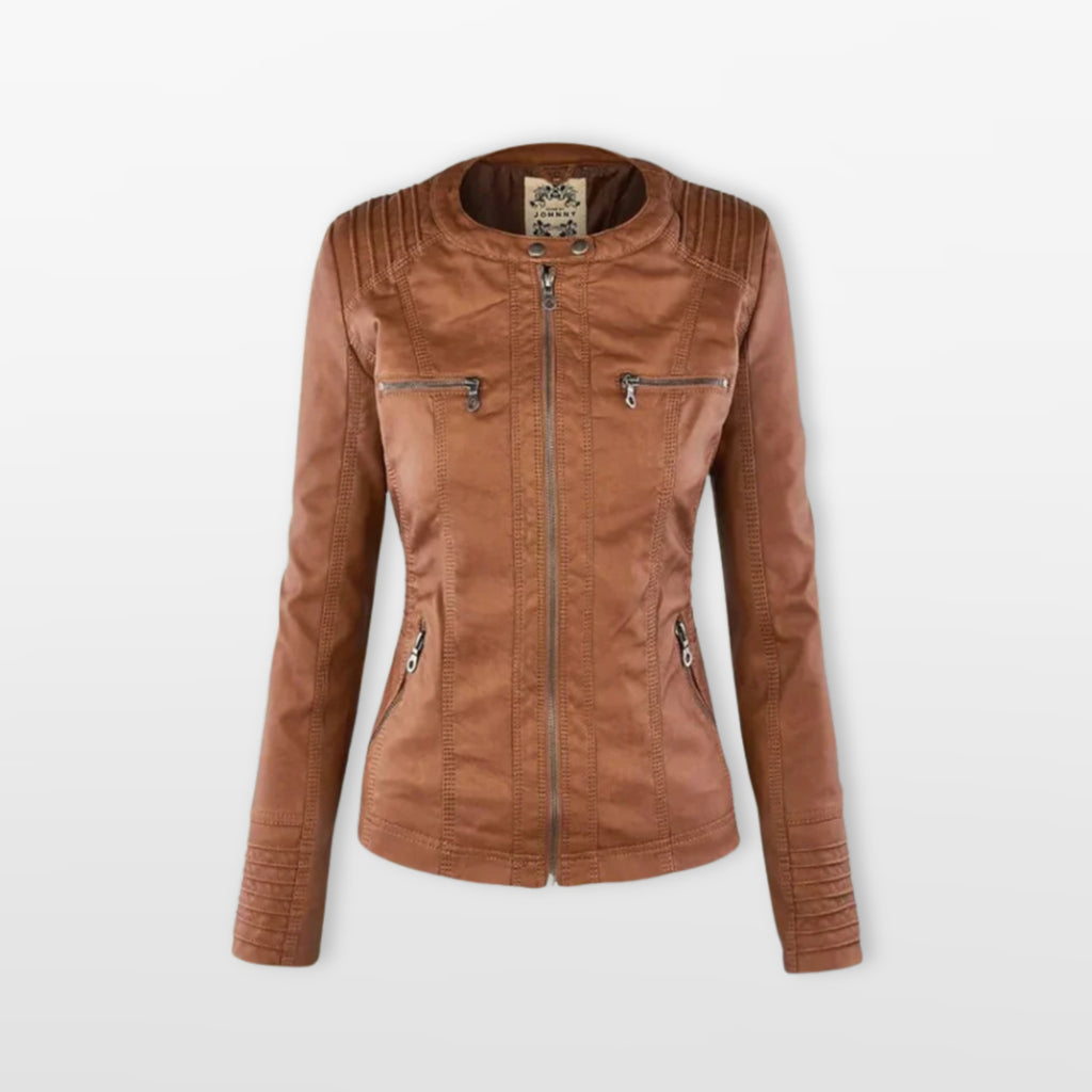 Women’s Fitted Jacket Zip Up Moto