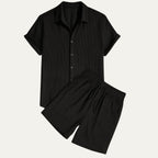 Men’s Short-Sleeve Shirt and Shorts Set