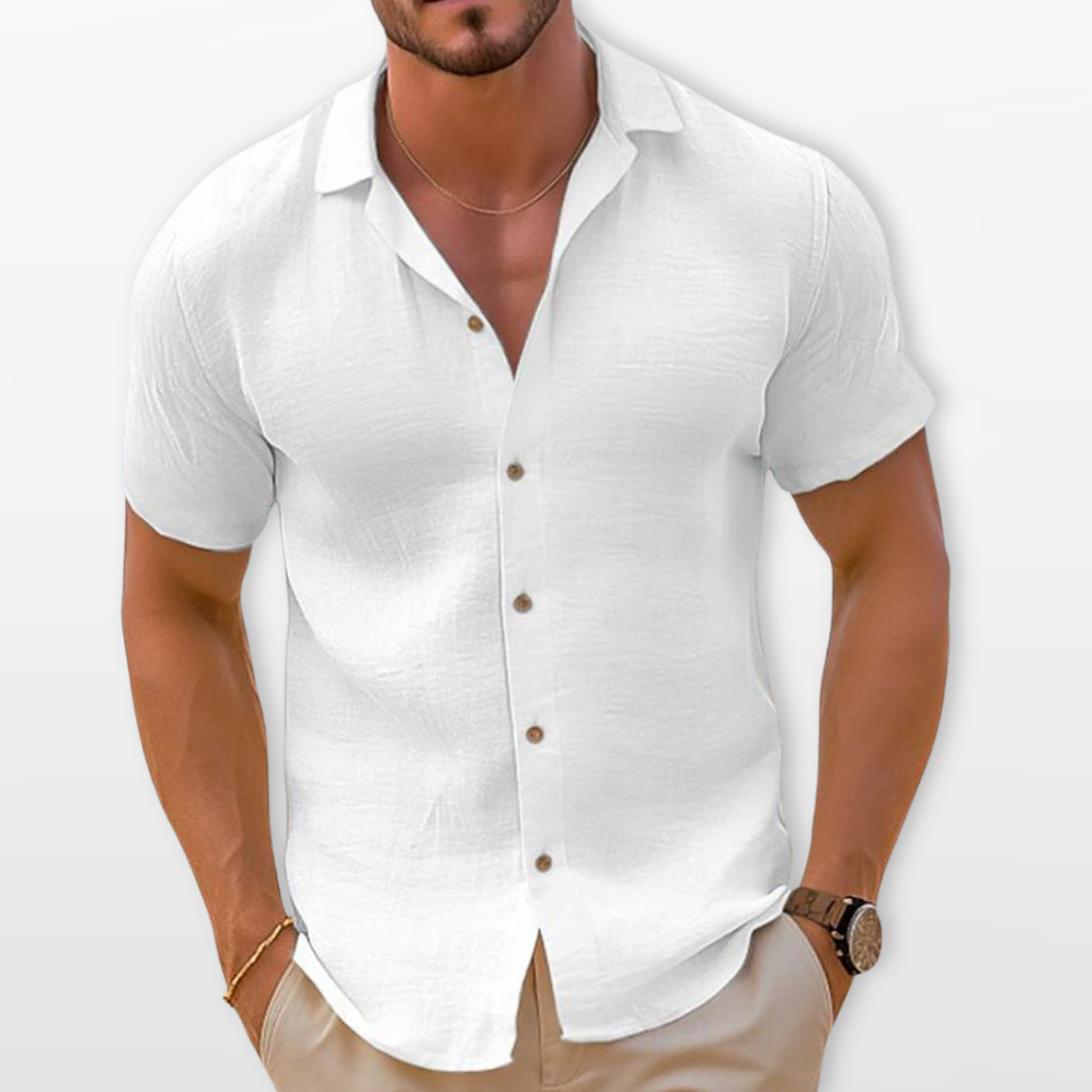 Men Short Sleeve Casual Summer Shirt