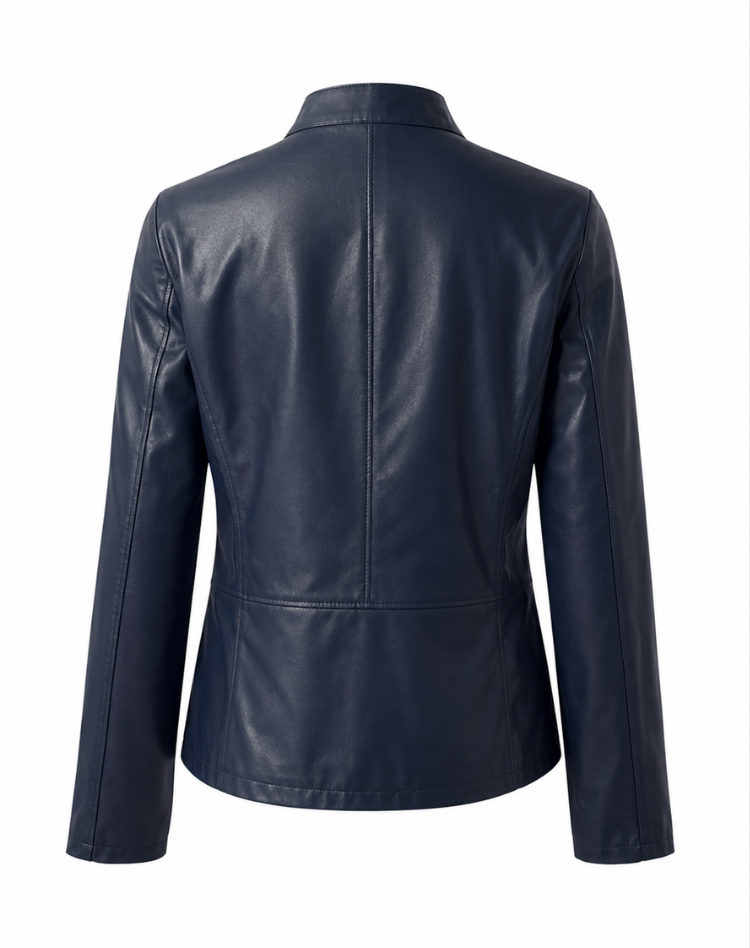 Women's Lightweight Faux Leather Jacket