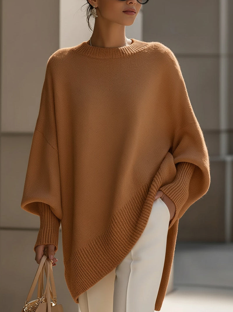 Women's Oversized Batwing Knit Sweater