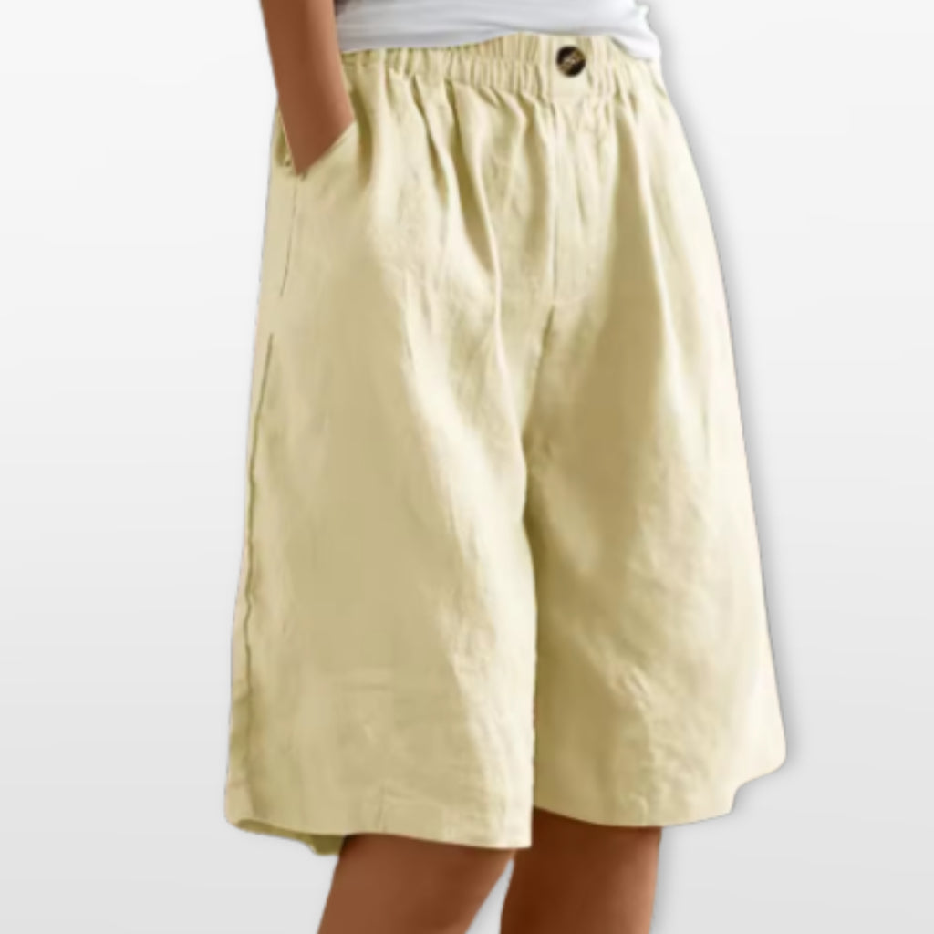 Women’s Wide Leg Shorts Elastic Waist