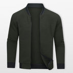 Men’s Bomber Jacket Textured Zip Layer