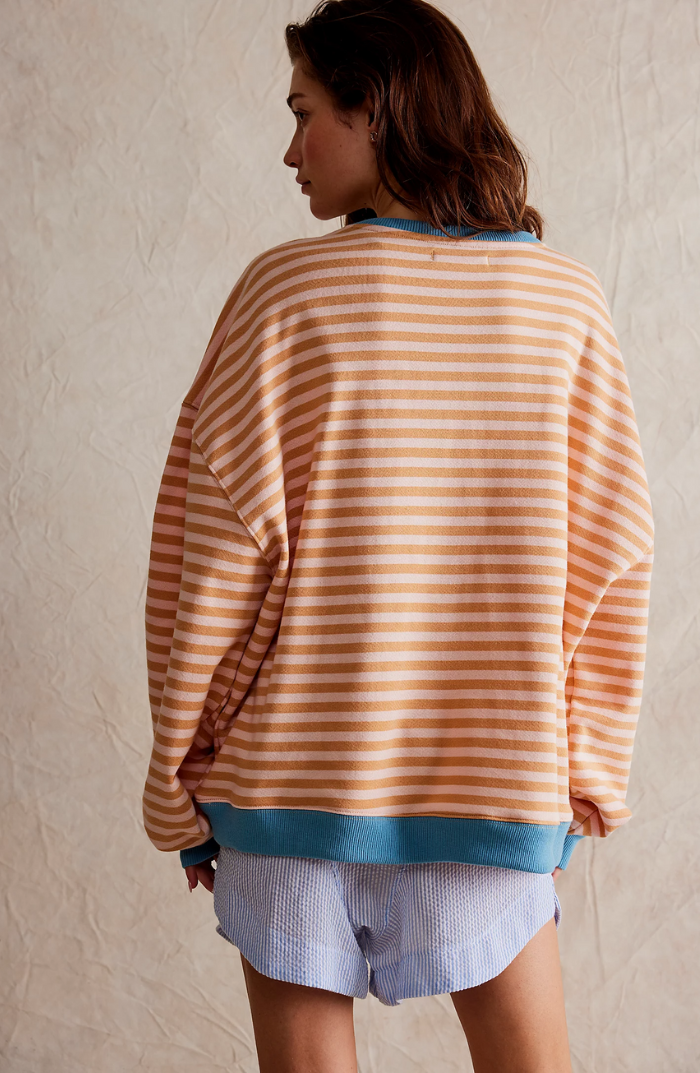 Women's Relaxed Fit Striped Knit Top