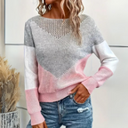 Women’s Open-Knit Crew-Neck Sweater