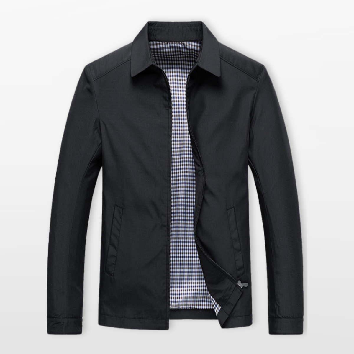 Men Casual Zip Jacket Lightweight Modern