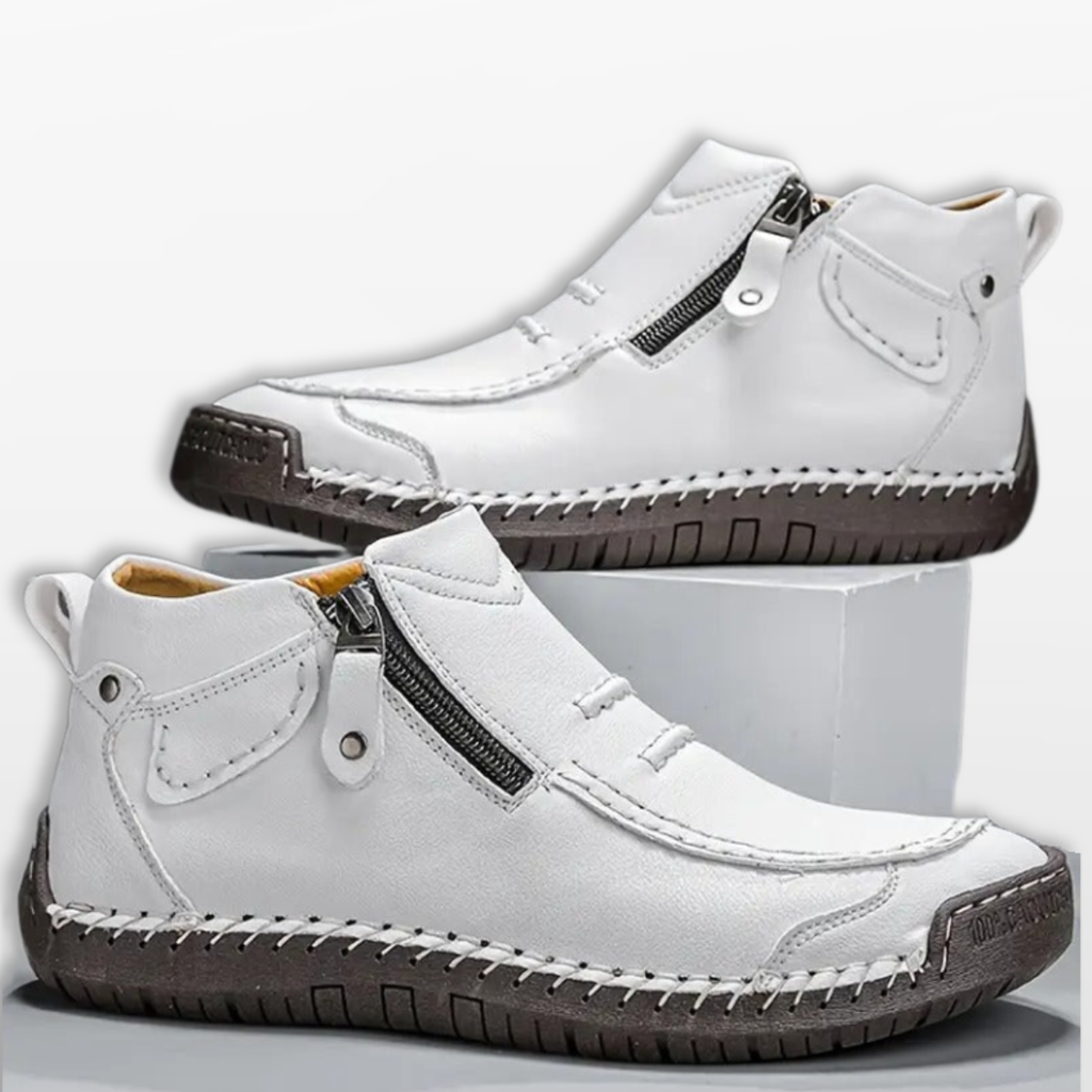 Men Orthopedic Leather Casual Ankle Shoes