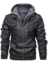 Men’s Hooded Moto Jacket